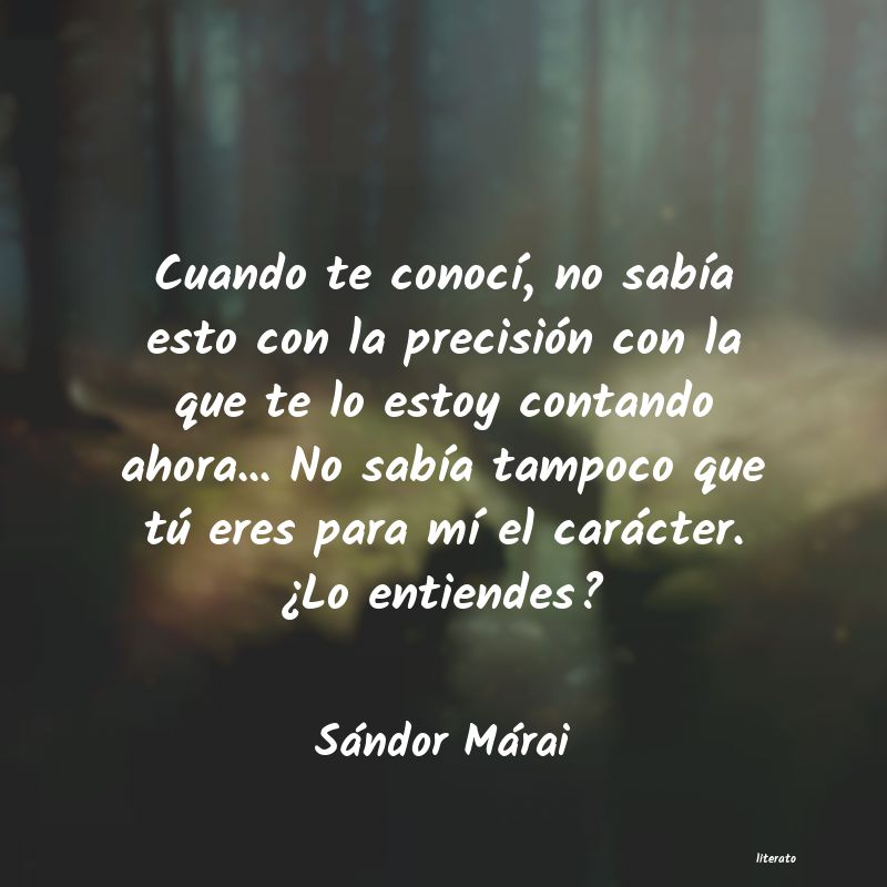 frases de Sándor Márai