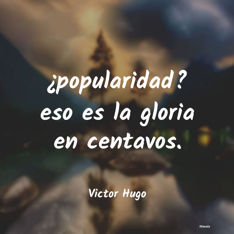 frases de Victor Hugo