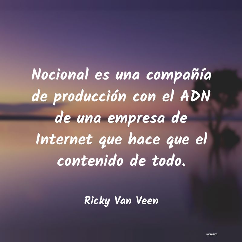 Frases de Ricky Van Veen