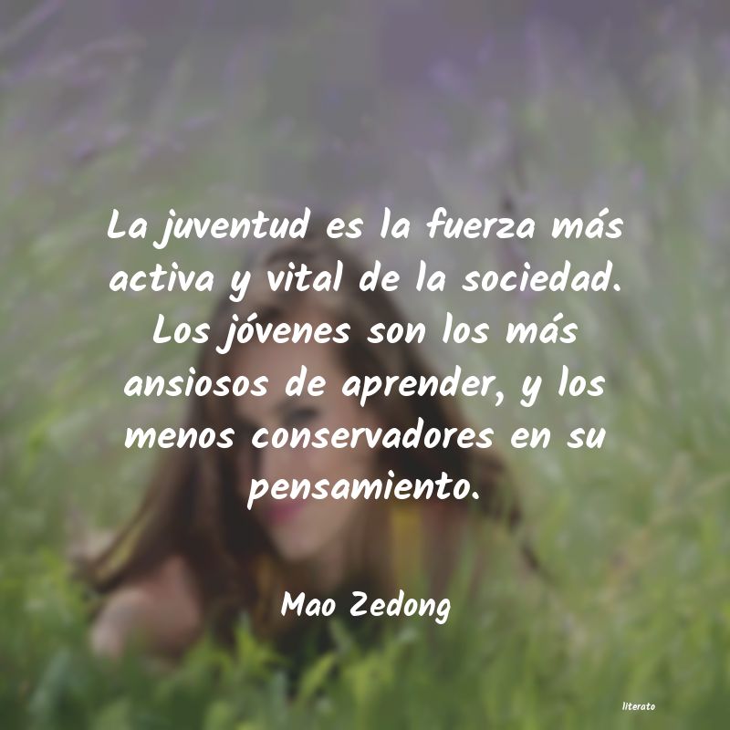 Mao Zedong: La juventud es la fuerza más