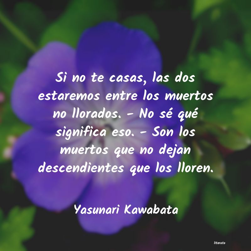 Frases de Yasunari Kawabata