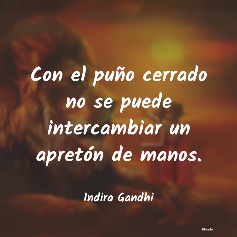 frases de Indira Gandhi