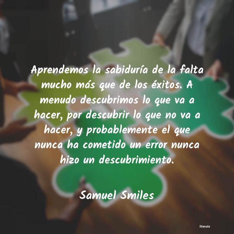 Frases de Samuel Smiles