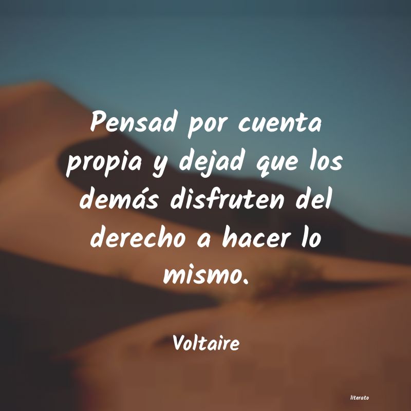 Frases de Voltaire