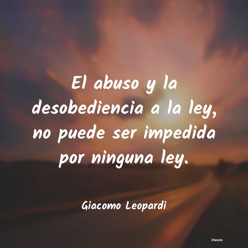 Frases de Giacomo Leopardi