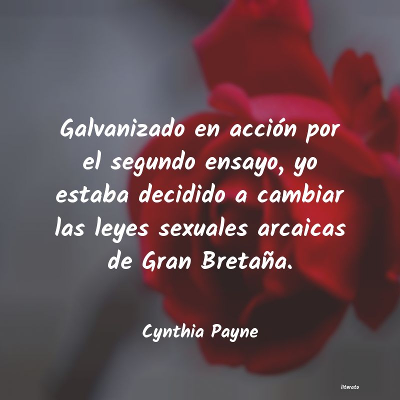 Frases de Cynthia Payne