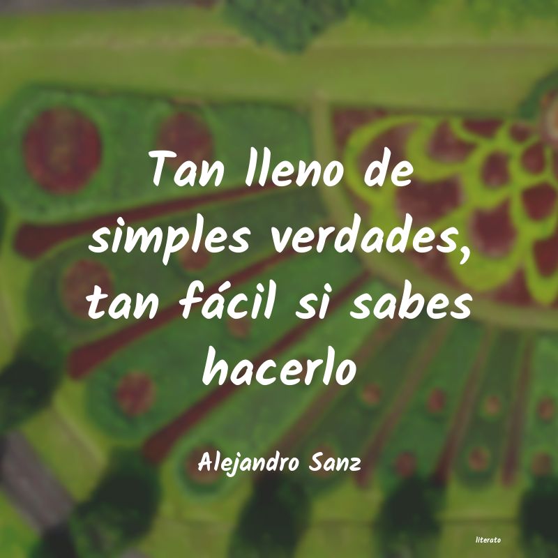 Frases de Alejandro Sanz