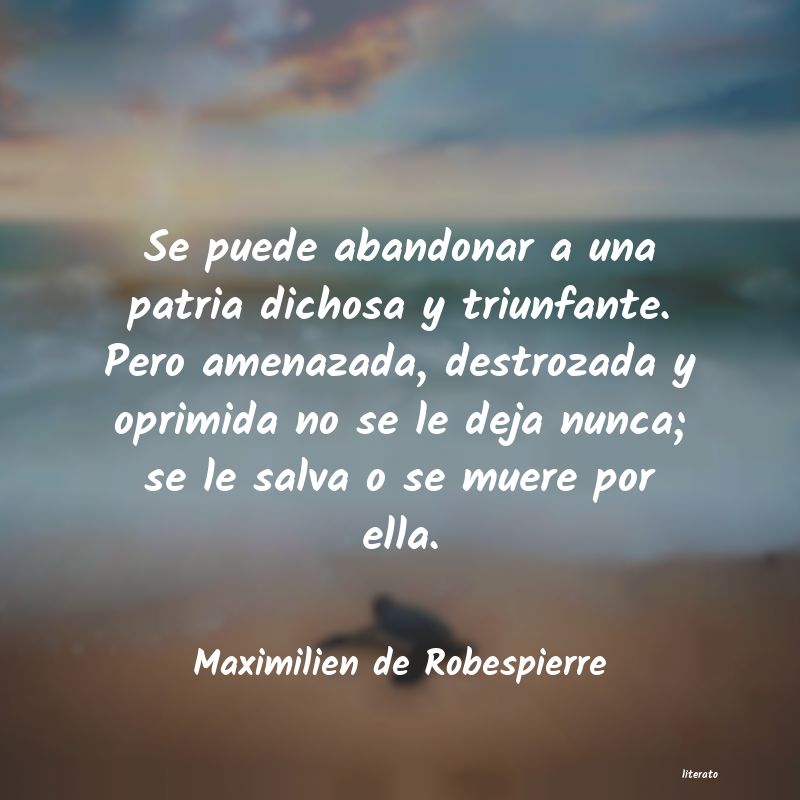 frases de Maximilien de Robespierre