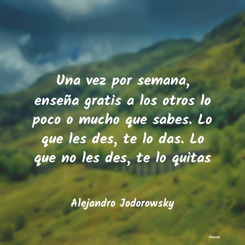 Frases de Alejandro Jodorowsky