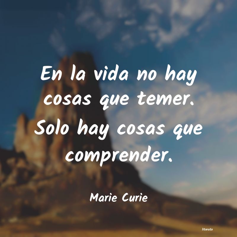 Frases de Marie Curie