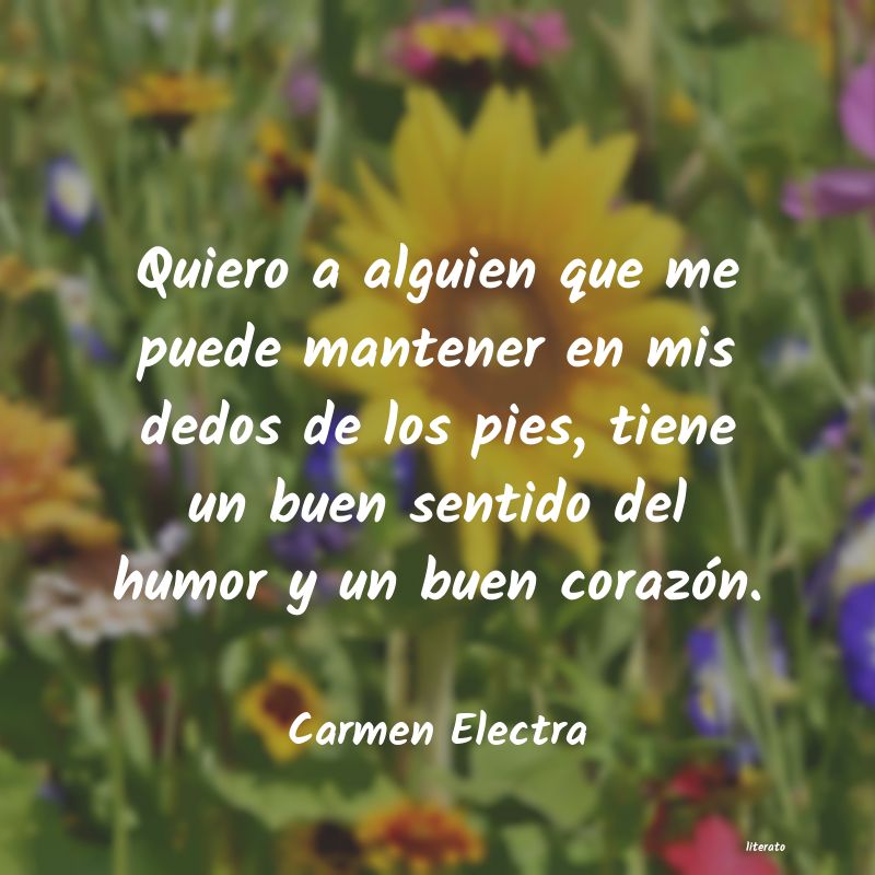 Carmen Electra: Quiero a alguien que me puede