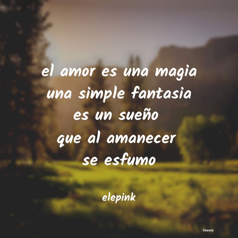 Elepink: el amor es una magia una simpl