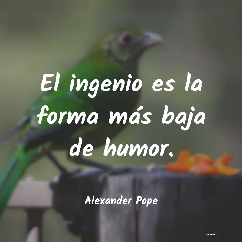 frases de Alexander Pope
