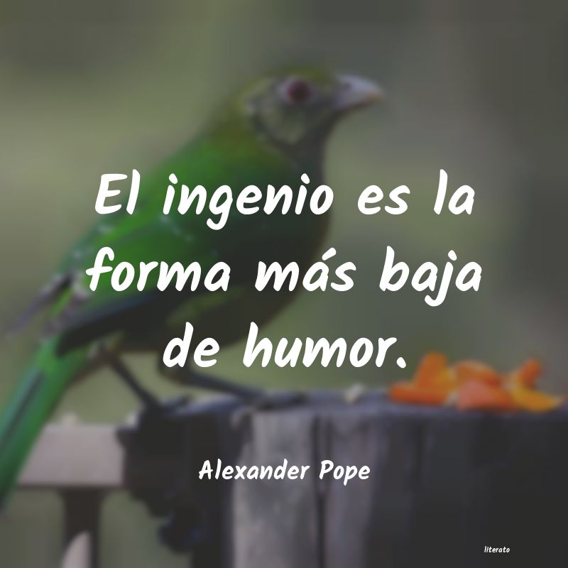 Frases de Alexander Pope