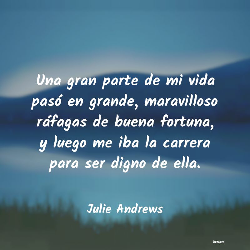 Frases de Julie Andrews