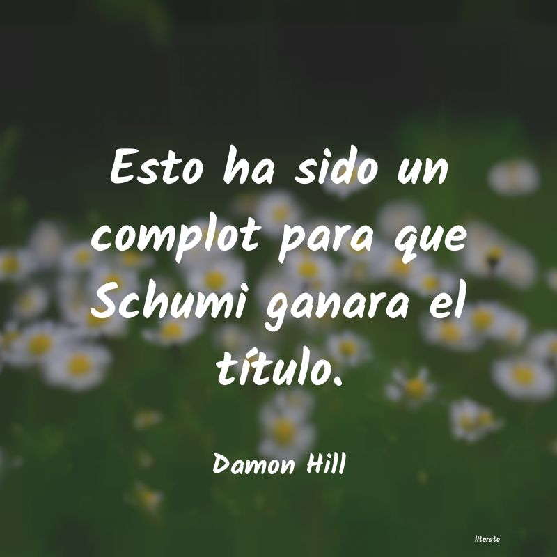 Frases de Damon Hill