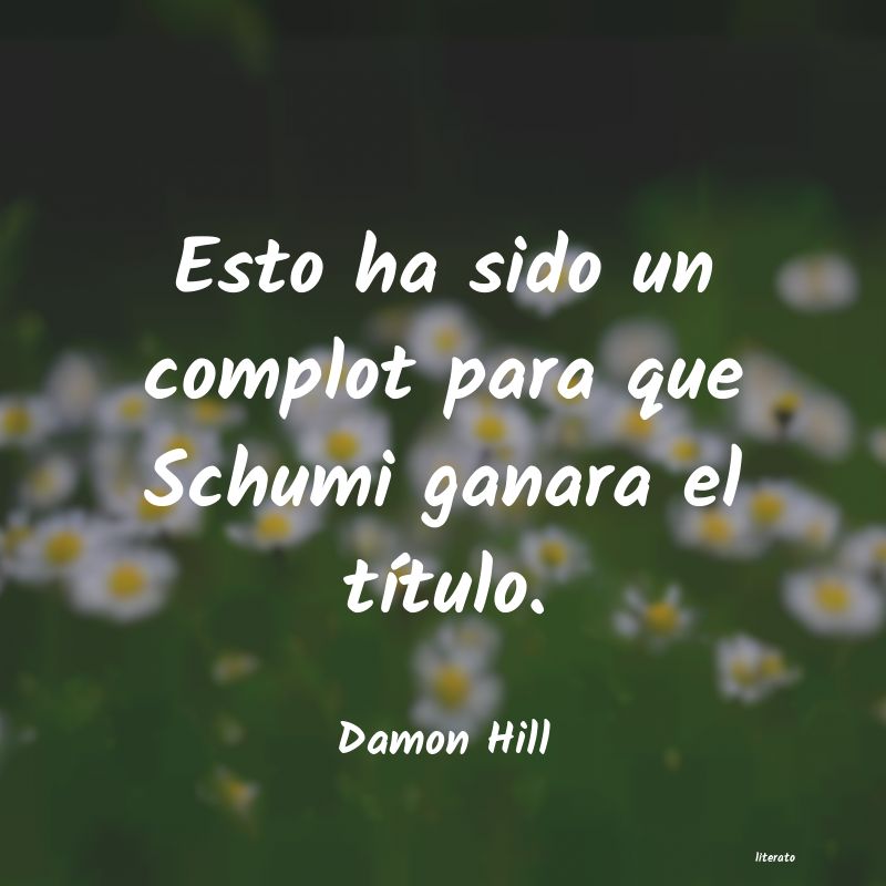 frases de Damon Hill