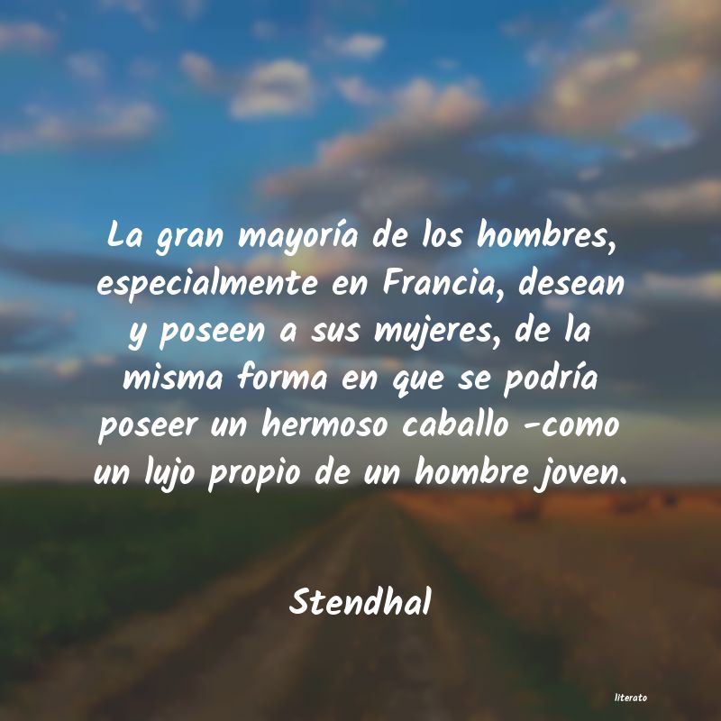 Frases de Stendhal