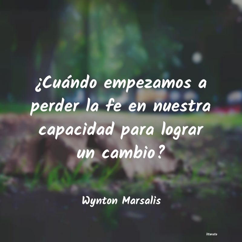 Frases de Wynton Marsalis