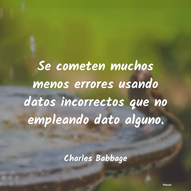 Frases de Charles Babbage