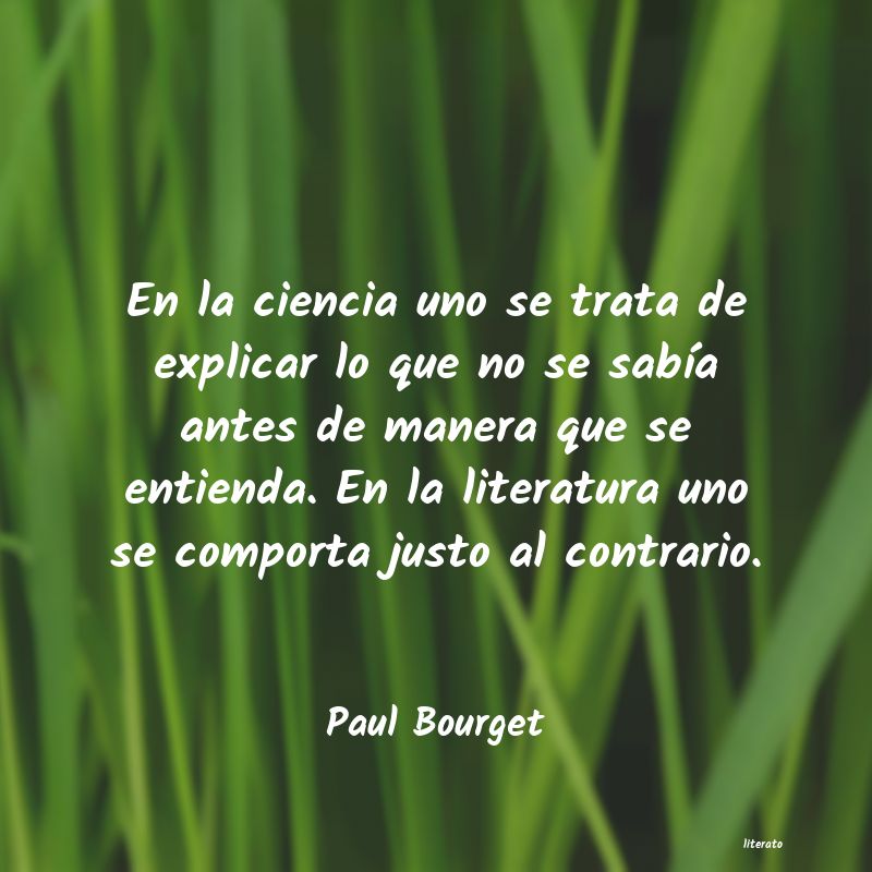 Frases de Paul Bourget