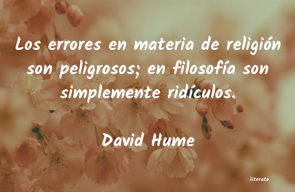 frases de David Hume