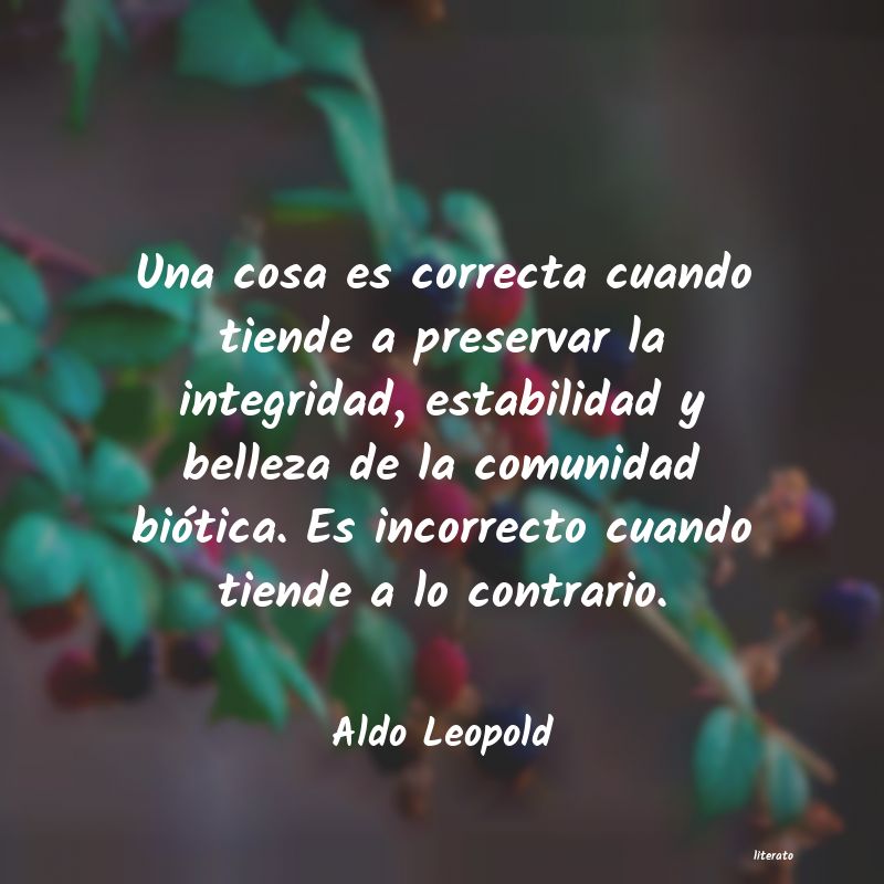 frases de Aldo Leopold