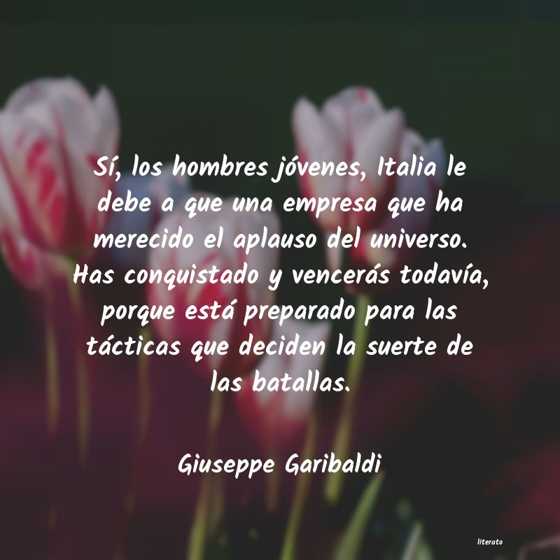 frases de Giuseppe Garibaldi