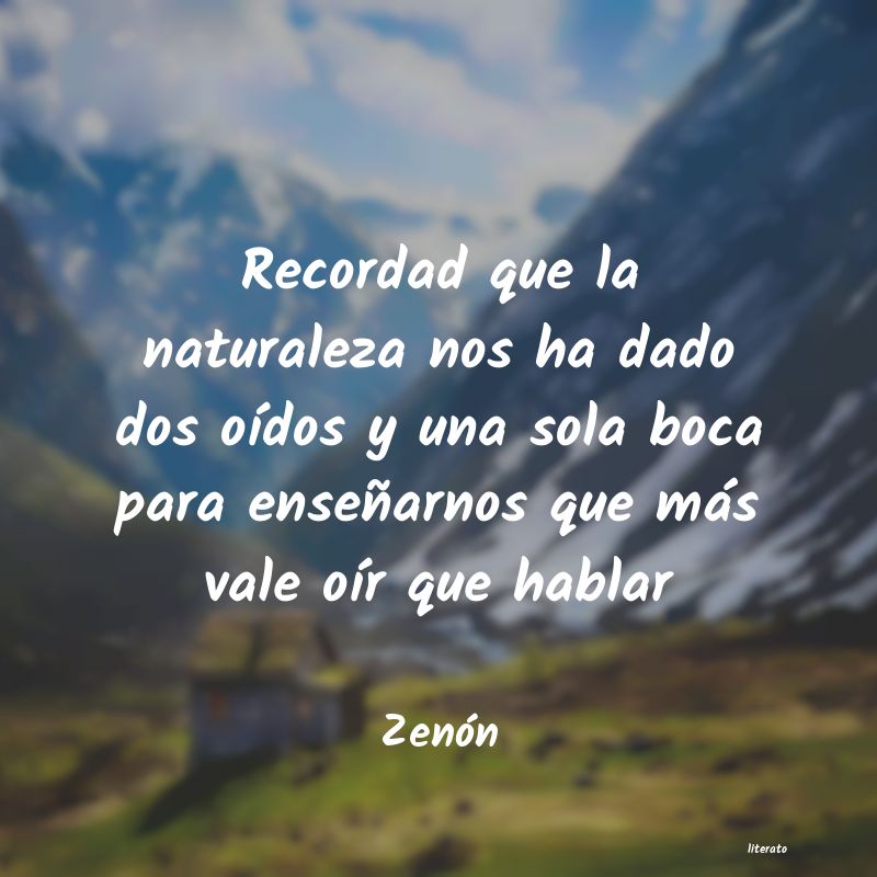 Frases de Zenón