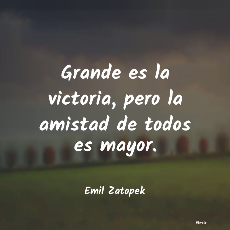 frases de Emil Zatopek