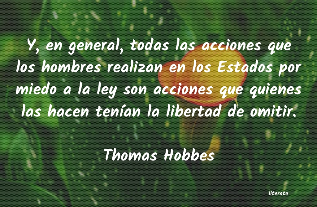 Frases de Thomas Hobbes