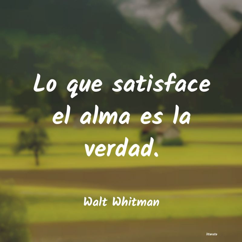 frases de Walt Whitman
