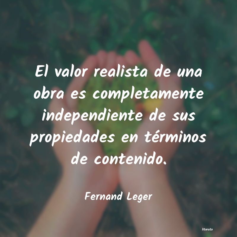 frases de Fernand Leger