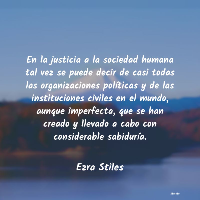 frases de Ezra Stiles
