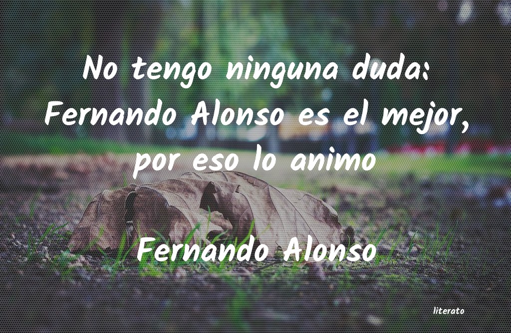 Frases de Fernando Alonso