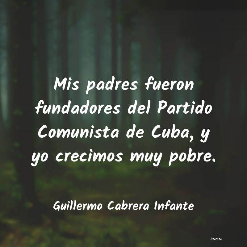 frases de Guillermo Cabrera Infante