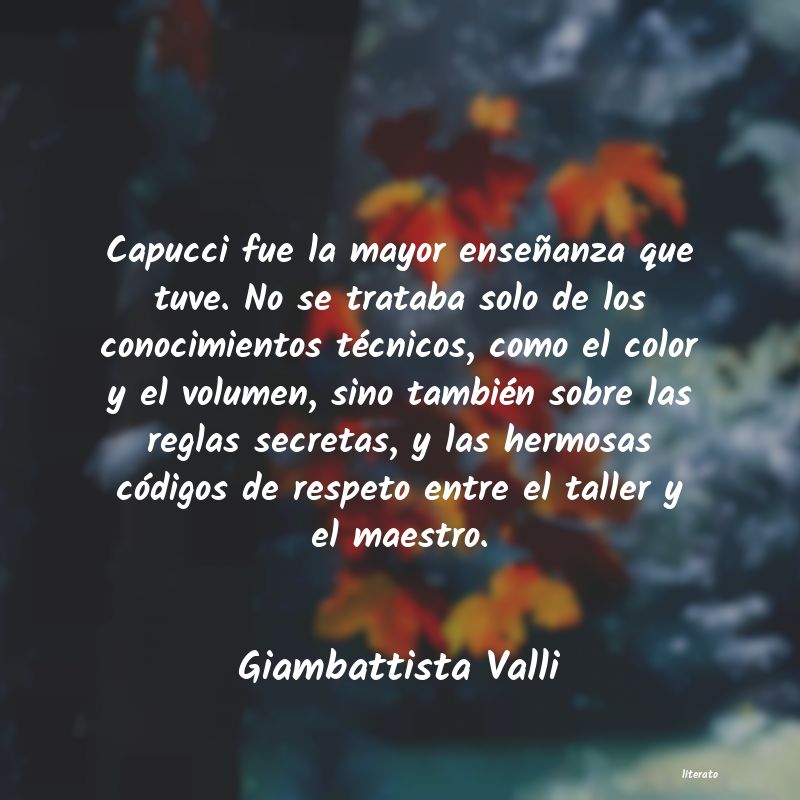 Frases de Giambattista Valli