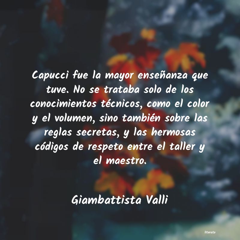 frases de Giambattista Valli