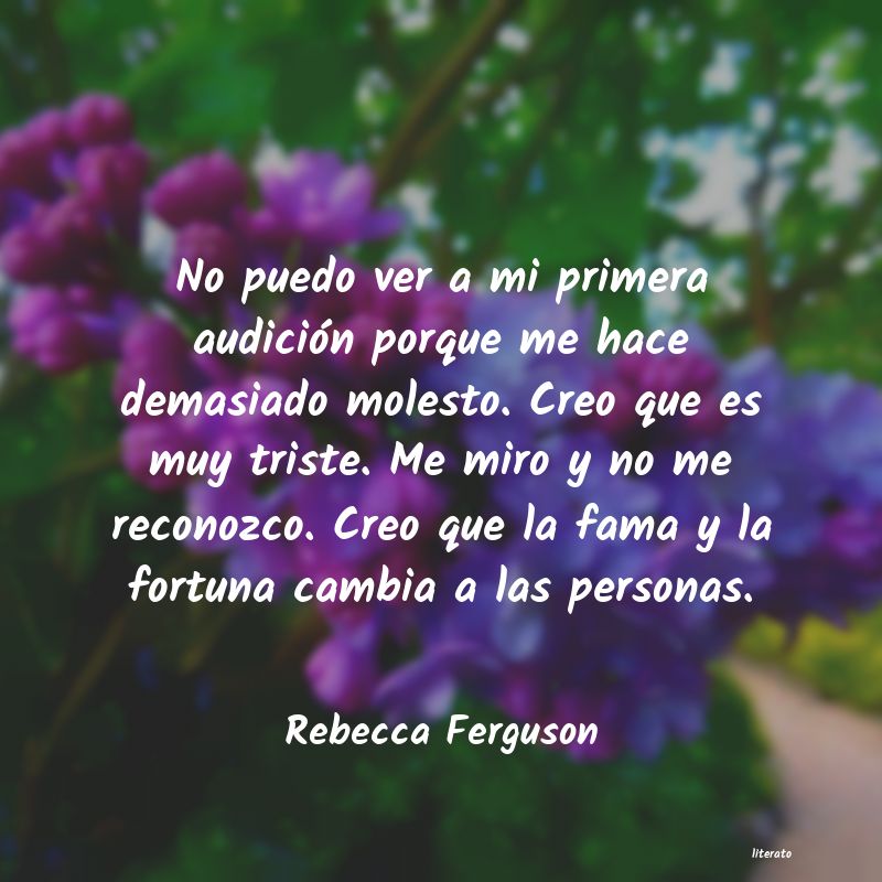 frases de Rebecca Ferguson