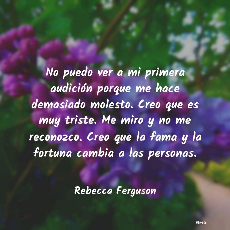 Frases de Rebecca Ferguson