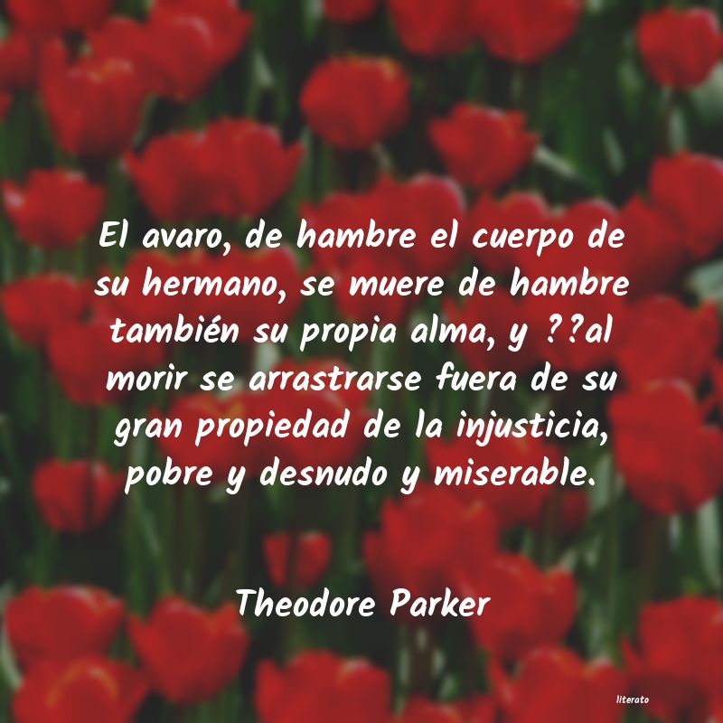 Frases de Theodore Parker