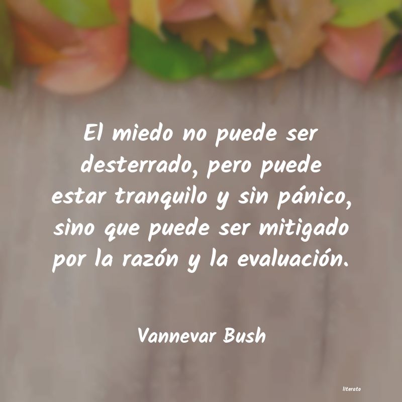 frases de Vannevar Bush