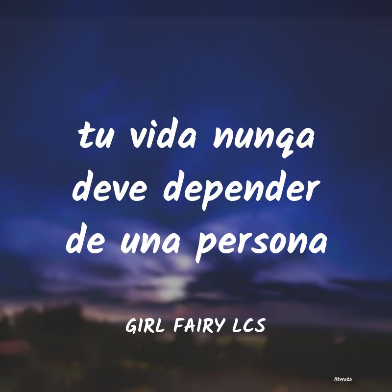 frases de GIRL FAIRY LCS