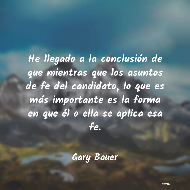 frases de Gary Bauer