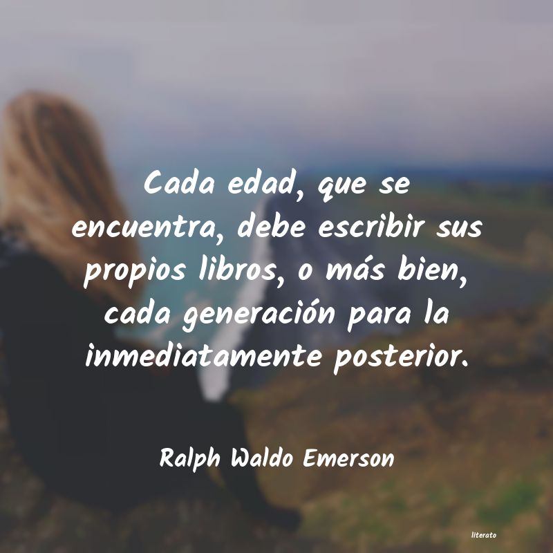 Frases de Ralph Waldo Emerson