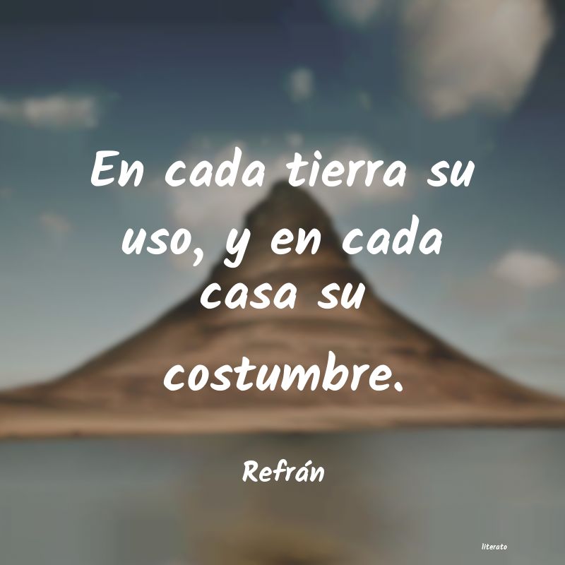 Frases de Refrán