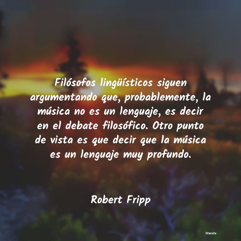 Frases de Robert Fripp