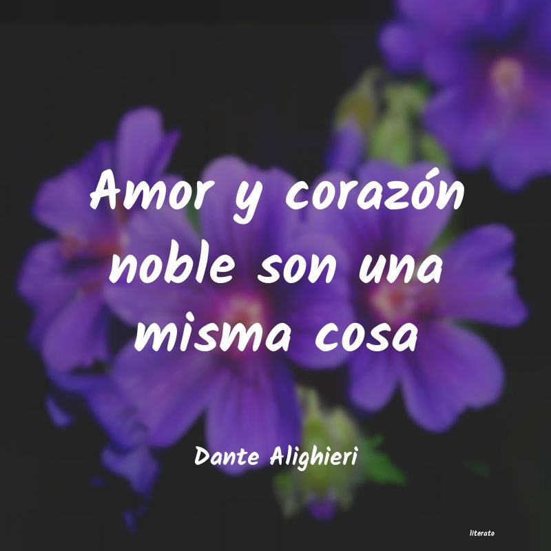 Frases de Dante Alighieri