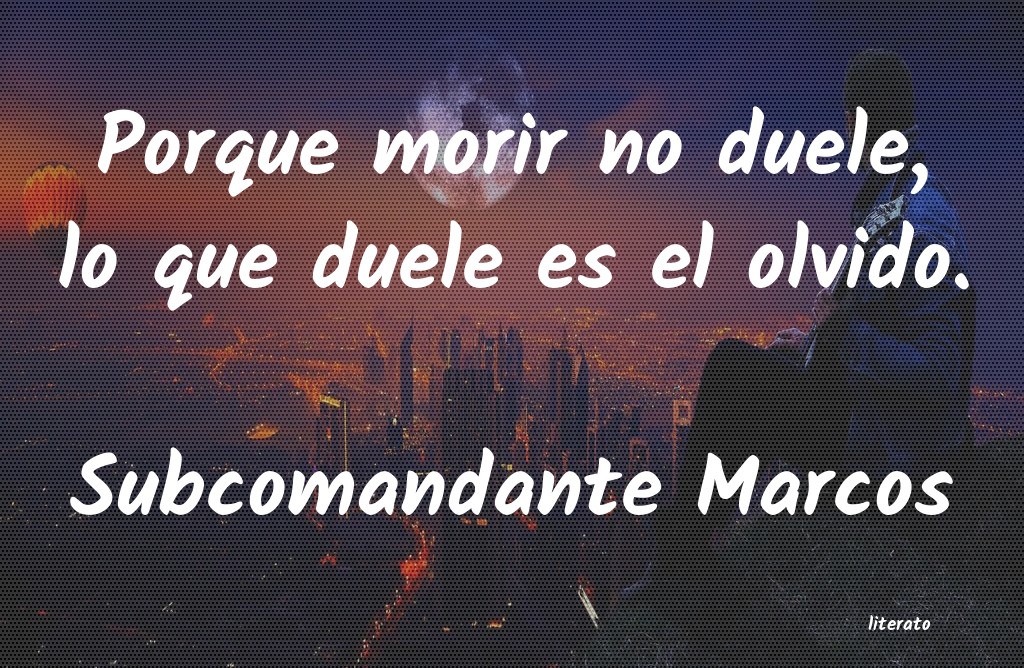 Frases de Subcomandante Marcos