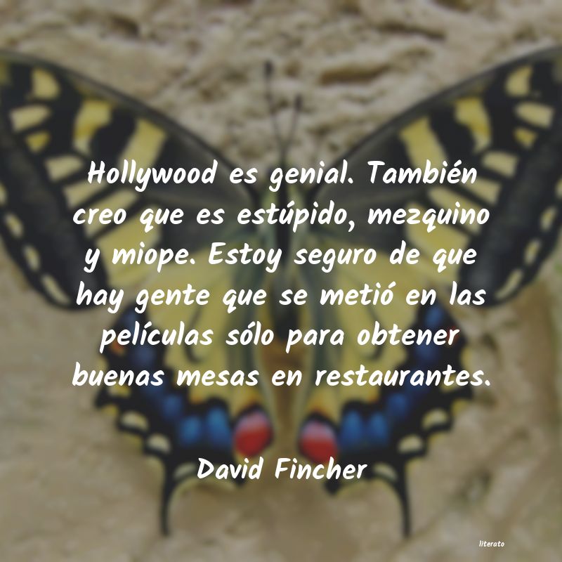 Frases de David Fincher